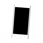 Lcd Frame Middle Chassis For Salora Njoy X E6 Black By - Maxbhi Com