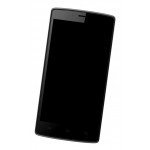 Lcd Frame Middle Chassis For Intex Cloud Matte Black By - Maxbhi Com