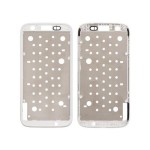 Lcd Frame Middle Chassis For Motorola Moto G Xt1036 White By - Maxbhi Com