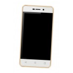 Lcd Frame Middle Chassis For Intex Aqua 4g Strong 1gb Ram Champagne By - Maxbhi Com