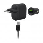 3 in 1 Charging Kit for Micromax A102 Canvas Doodle 3 with USB Wall Charger, Car Charger & USB Data Cable