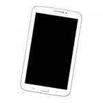 Home Button Complete For Samsung Galaxy Tab 3 7 0 P3200 White By - Maxbhi Com
