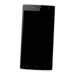Lcd Frame Middle Chassis For Celkon Glory Q5 Black By - Maxbhi Com