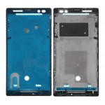 Lcd Frame Middle Chassis For Sony Ericsson Xperia C C2304 Black By - Maxbhi Com