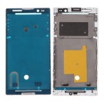 Lcd Frame Middle Chassis For Sony Ericsson Xperia C C2304 White By - Maxbhi Com