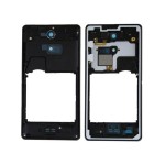 Lcd Frame Middle Chassis For Sony Xperia Zr Black By - Maxbhi Com