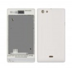 Full Body Housing For Sony Xperia Miro St23i White Silver - Maxbhi.com