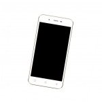 Lcd Frame Middle Chassis For Micromax Canvas Spark White By - Maxbhi Com