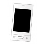Lcd Frame Middle Chassis For Intex Plasma White By - Maxbhi Com