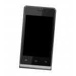 Lcd Frame Middle Chassis For Intex Aqua V4 Black By - Maxbhi Com