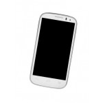 Lcd Frame Middle Chassis For Idea Aurus 4 White By - Maxbhi Com