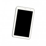 Lcd Frame Middle Chassis For Micromax Canvas Tab P650 White By - Maxbhi Com