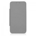 Flip Cover For Alcatel Pop D5 Grey By - Maxbhi Com