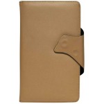 Flip Cover for Ambrane A3-7 - Gold