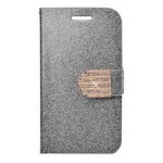 Flip Cover for Celkon Q44 - Silver