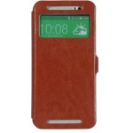 Flip Cover for HTC One (E8) CDMA - Brown