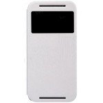 Flip Cover for HTC One (M8) - Glacial Silver