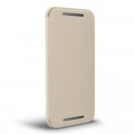 Flip Cover for HTC One mini 2 - Glacial Silver Amber Gold