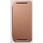Flip Cover for HTC M7 - Gold