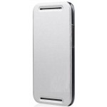 Flip Cover for HTC M7 - Silver