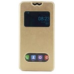 Flip Cover for Infinix Surf Spice X403 - Gold