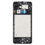 Lcd Frame Middle Chassis For Samsung Galaxy A12 2021 Black By - Maxbhi Com