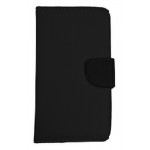 Flip Cover for Intex Aqua Kat - Black