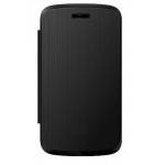 Flip Cover for Intex Aqua Trendy - Black
