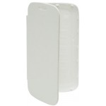 Flip Cover for Karbonn A15 - White