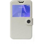Flip Cover for Karbonn Android One Sparkle V - White