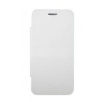 Flip Cover for Lava 3G 402 - Metallic White