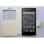 Flip Cover for Karbonn Opium N9 - White