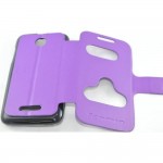 Flip Cover for Lenovo A390 - Purple