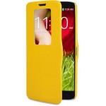Flip Cover for LG G2 D800 - Yellow