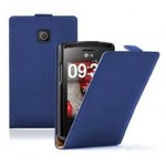 Flip Cover for LG Optimus L1 II E410 - Blue