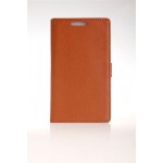 Flip Cover for LG Pro Lite Dual D686 - Brown
