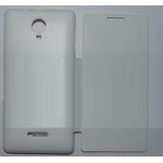 Flip Cover for Micromax A74 Canvas Fun - White