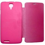 Flip Cover for Micromax A77 Canvas Juice - Pink