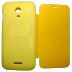 Flip Cover for Micromax Canvas 2.2 A114 - Yellow