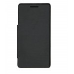 Flip Cover for Micromax Canvas L A108 - Black