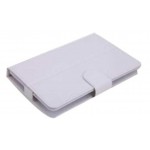 Flip Cover for Micromax Canvas Tab P650E - White