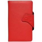 Flip Cover for Micromax Funbook Mini P410i - Red