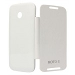 Flip Cover for Motorola Moto E Dual TV XT1025 with Digital TV - White