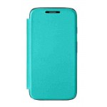 Flip Cover for Motorola Moto G2 Dual SIM - Cyan