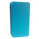 Flip Cover for Motorola Moto X XT1060 - Black & Sky Blue