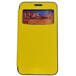 Flip Cover for Samsung Galaxy Note 3 N9005 with 3G & LTE - Yellow