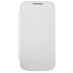 Flip Cover for Samsung I9192 Galaxy S4 mini with dual SIM - White Frost