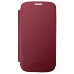 Flip Cover for Samsung I9300I Galaxy S3 Neo - Garnet Red