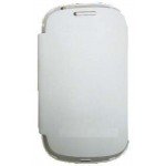 Flip Cover for Samsung Rex 70 S3800 with single SIM - White