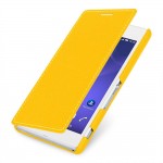 Flip Cover for Sony D 2403 - Yellow